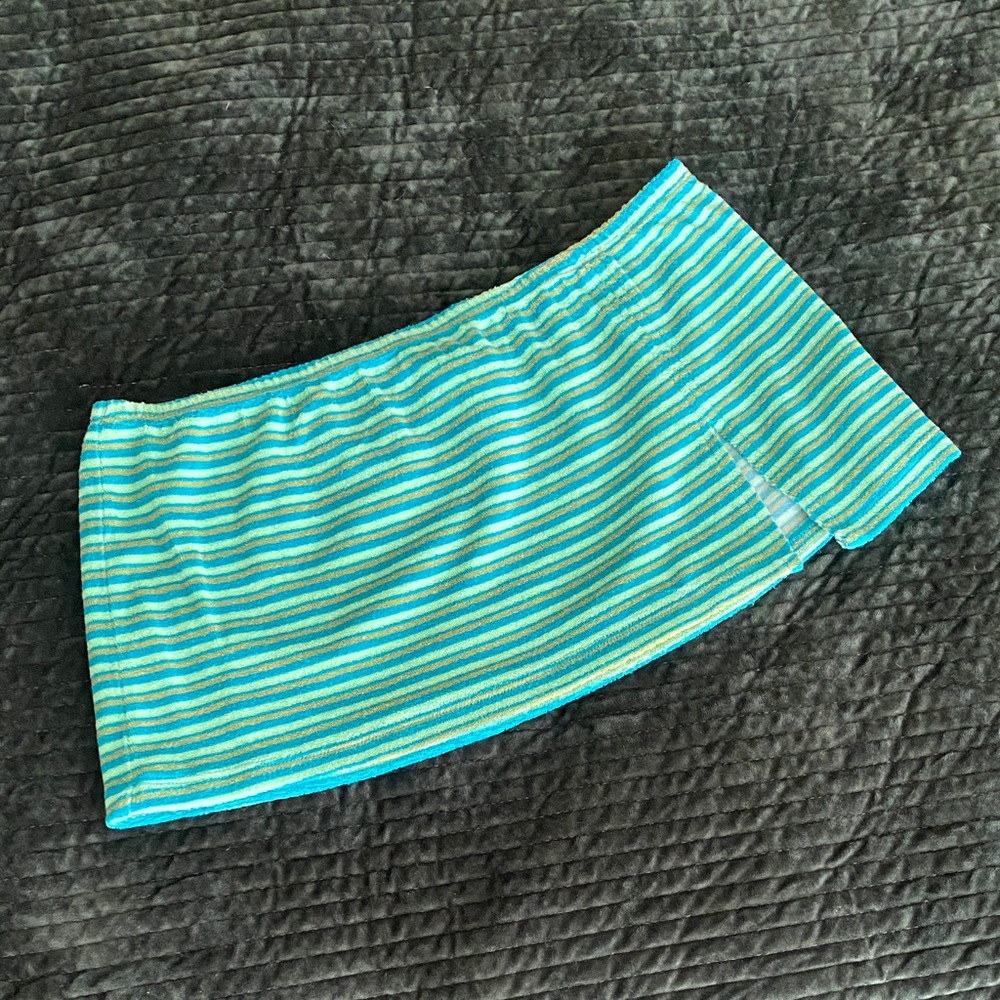 🌼 Free People Towel Mini Skirt medium Terry Cloth Skirt